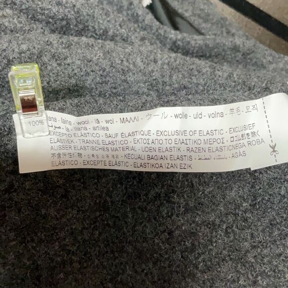 ZARA Gray Strapless Wool Limited Edition Tube Draped Maxi Dress Small - Picture 11 of 12